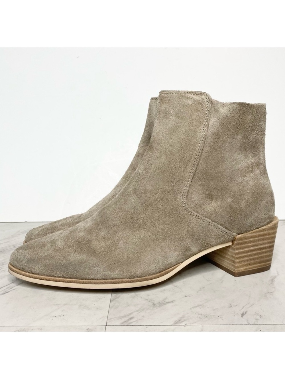 Rag & Bone Rover Zip Gray Suede Bootie 9 1/2